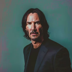 Keanu Reeves Moody Close-Up