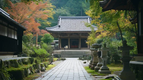 Autumn Temple View