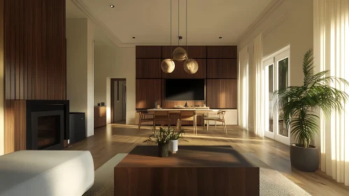 Sunlit Modern Home Interior