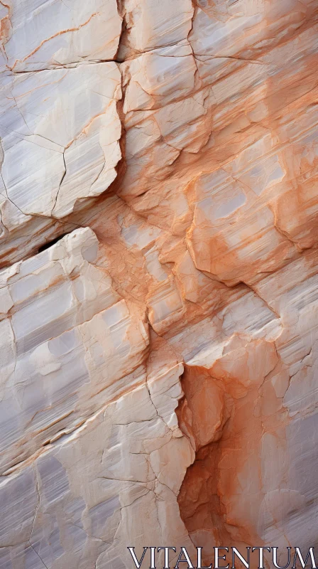 Sahara Rock Patina: A Study in Red and White AI Image