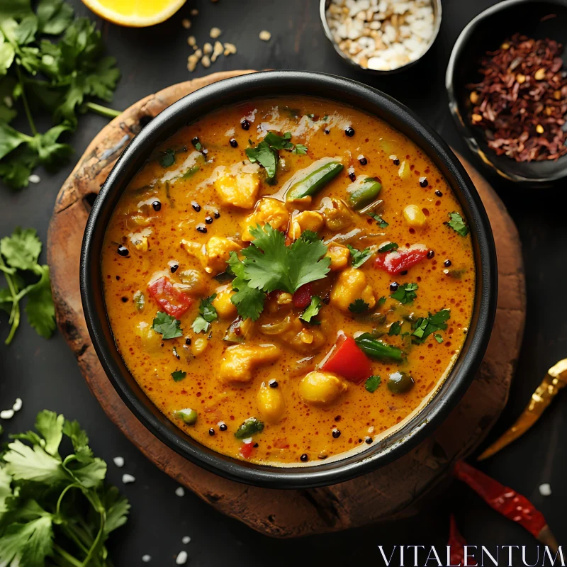 AI ART Savory Mixed Vegetable Curry