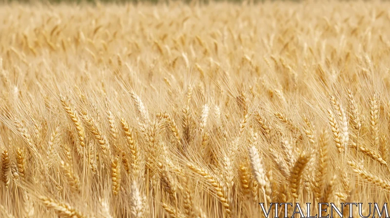 AI ART Endless Field of Ripe Wheat