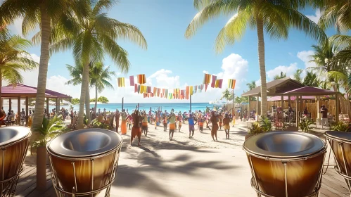 Caribbean Beach Party with Steel Drums