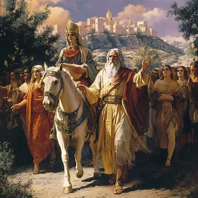 Queen's Procession Through the Ancient City
