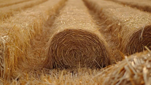 Hay Bales on Field