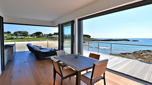 Coastal Interior Design with Panoramic Sea View