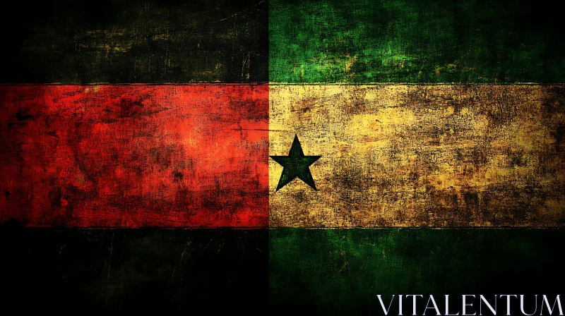 Weathered Flag Texture Art