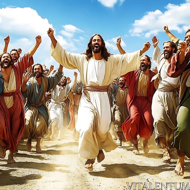 Ecstatic Crowd: Image of Collective Joy