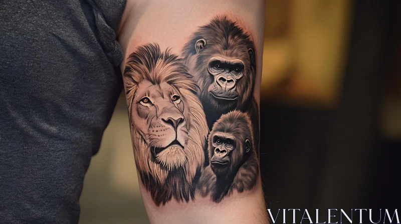 Detailed Animal Tattoo on Arm
