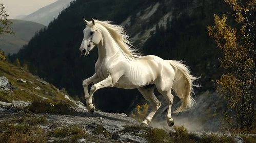 Ethereal Horse in Natural Setting