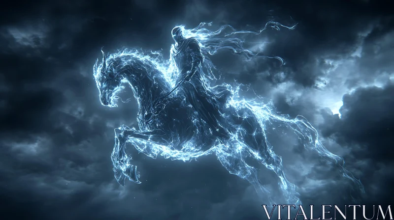 Ghostly Horseman in the Storm