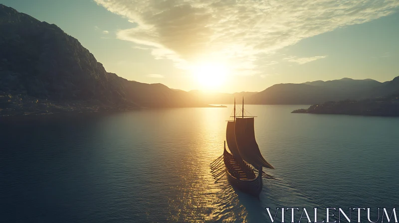 Sunset Voyage on Calm Waters
