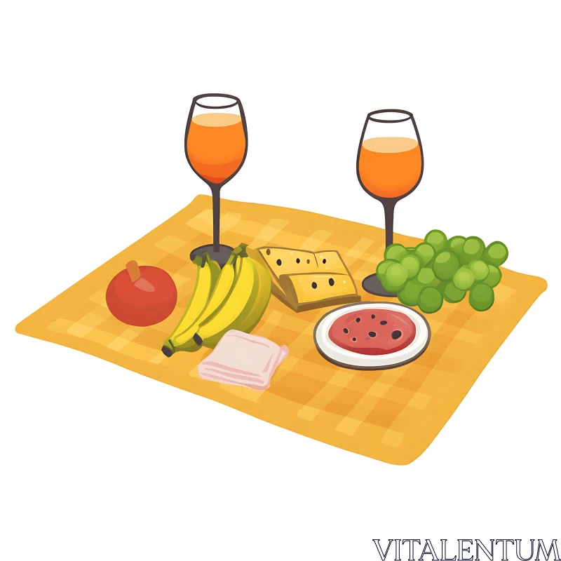 Cozy Picnic Spread with Refreshments