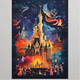 Enchanting Twilight Castle and Fantasy World