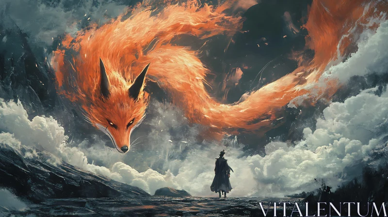 Mystical Fox and Wanderer