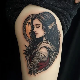 Fantasy Elf Tattoo Art