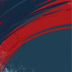 Red and Blue Artistic Brushstrokes