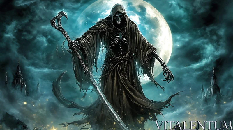 Death Figure with Scythe