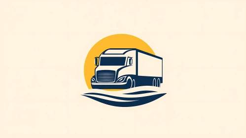 Semi-Truck Delivery Graphic