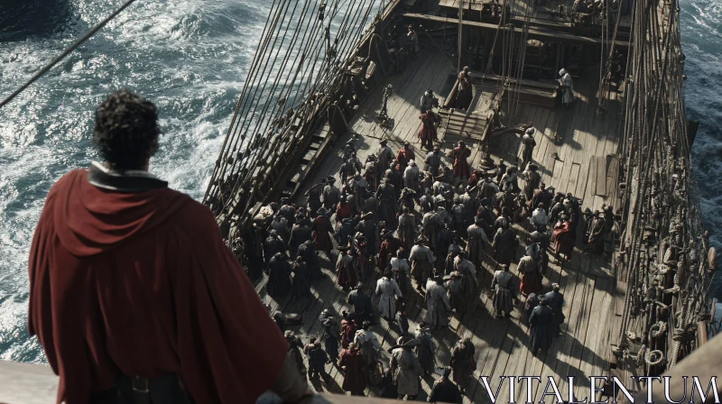Seafaring Crowd Scene