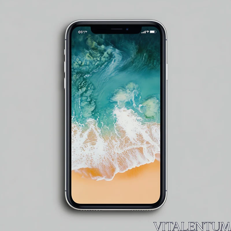 Mobile Phone Beach Wallpaper