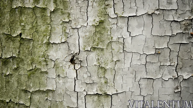 Detailed Study of Mossy Tree Bark: Nature's Artistry