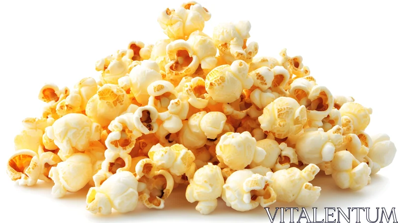 Golden Fluffy Popcorn Kernels AI Image