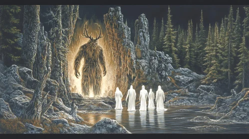 Forest Ritual with the Mystical Creature
