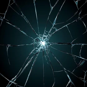 Fractured Glass Abstract Design