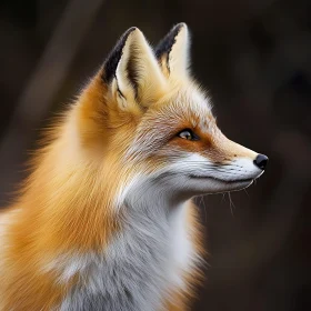 Fox Profile - Wildlife Animal Close-Up