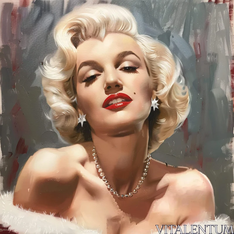 AI ART Glamorous Marilyn Monroe Art