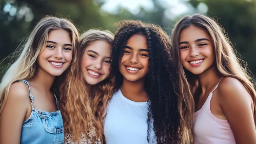 Group of Smiling Teenagers