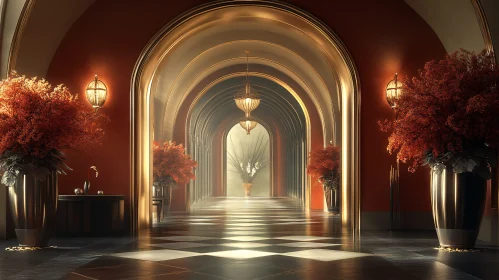 Interior of a Luxurious Hallway