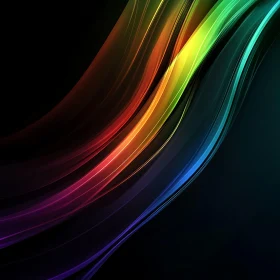 Colorful Light Streaks Abstract Design