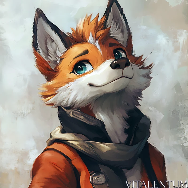 Fox Character Illustration AI Image