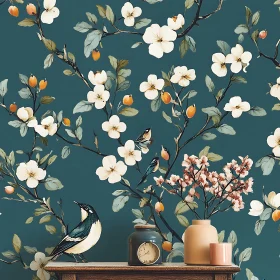 Birds and Blossoms Vintage Art