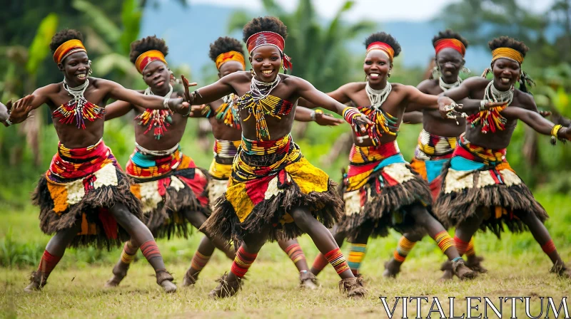 African Tribal Dance Celebration AI Image