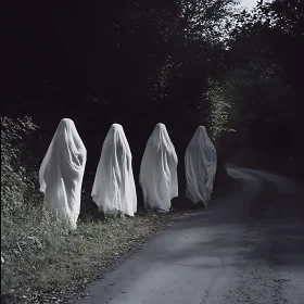 Four Ghosts on a Dark Road