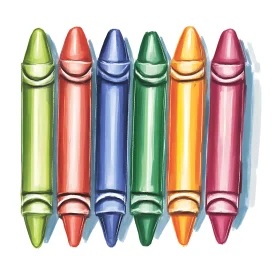 Spectrum of Crayons - Artistic Expression