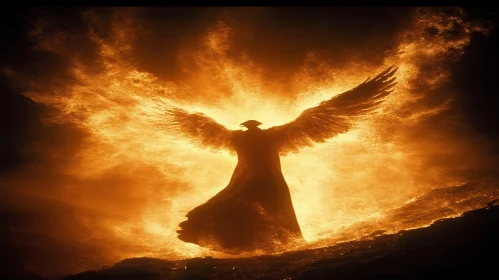 Angel of Fire Digital Artwork