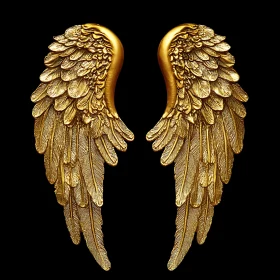 Celestial Wings of Gold