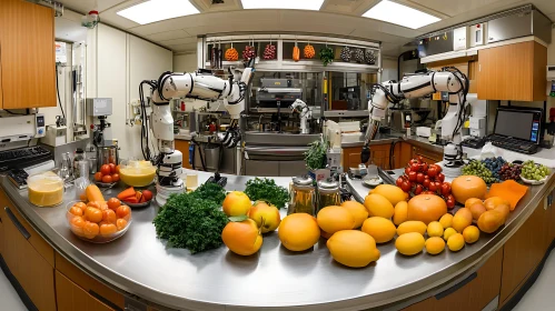 Fruits and Vegetables Prepared by Robots