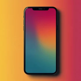 Colorful Gradient on Mobile Phone Screen