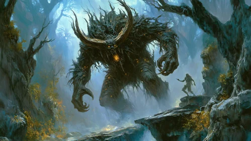 Encounter with a Forest Monster