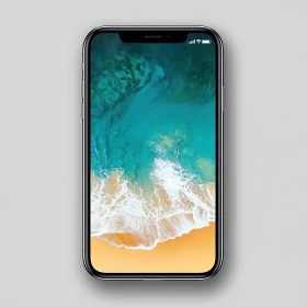 Mobile Phone Beach View