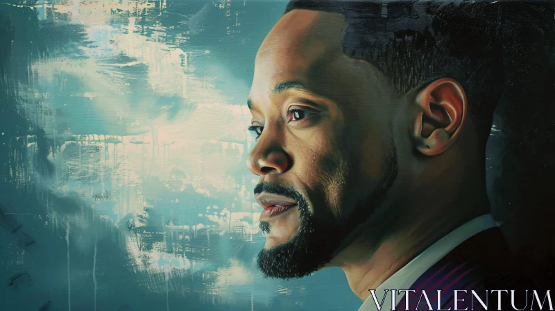 AI ART Will Smith Detailed Artistic Portrait