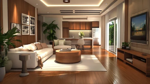 Modern Home Interior with Natural Light
