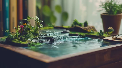 Small Waterfall Scene
