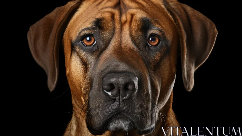 Dog Portrait: Detail-Oriented Photobashing and Sumatraism AI Image