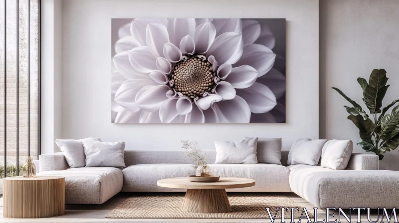 Elegant Flower Art for Modern Home Decor AI Image